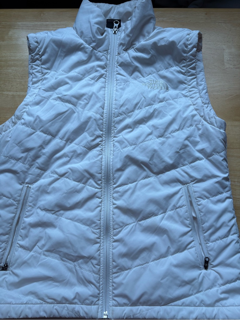 The North Face Women’s White Quilted Insulated Vest